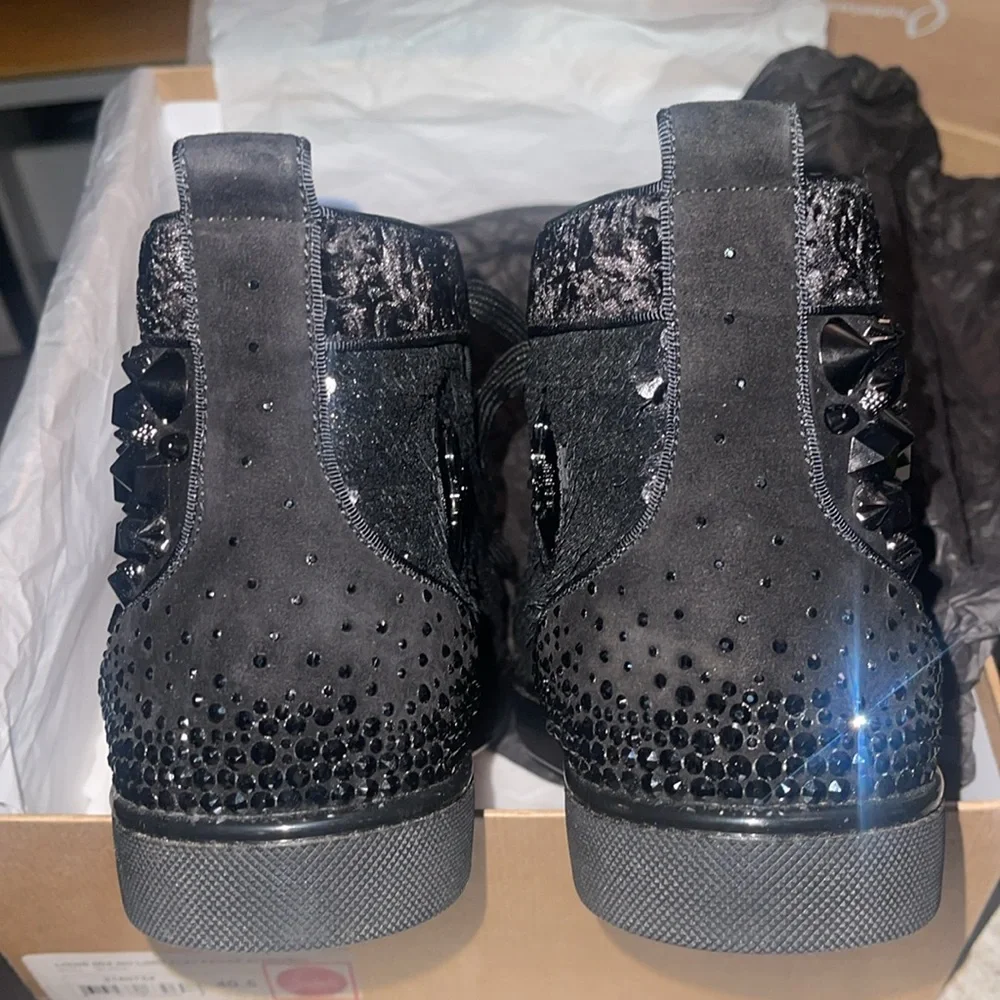 Christian Louboutin Louis Mix No Limit Flat Pat/CR Star/Velv size 40.5 eu - Picture 5 of 14